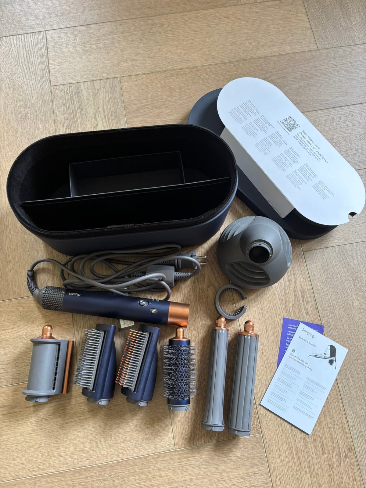 Dyson airwrap long, Ophalen of Verzenden, Zo goed als nieuw, Föhn of Haardroger