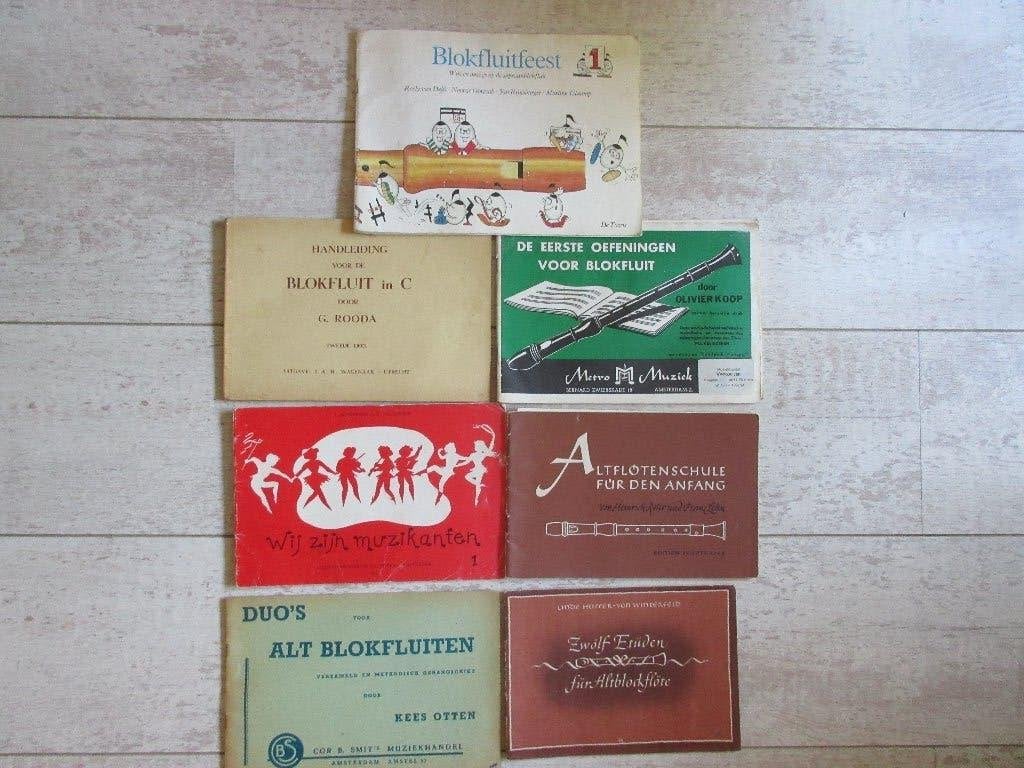 Lesboekjes voor Altblokfluit en Sopraanblokfluit, Gebruikt, Klassiek, Les of Cursus, Ophalen of Verzenden
