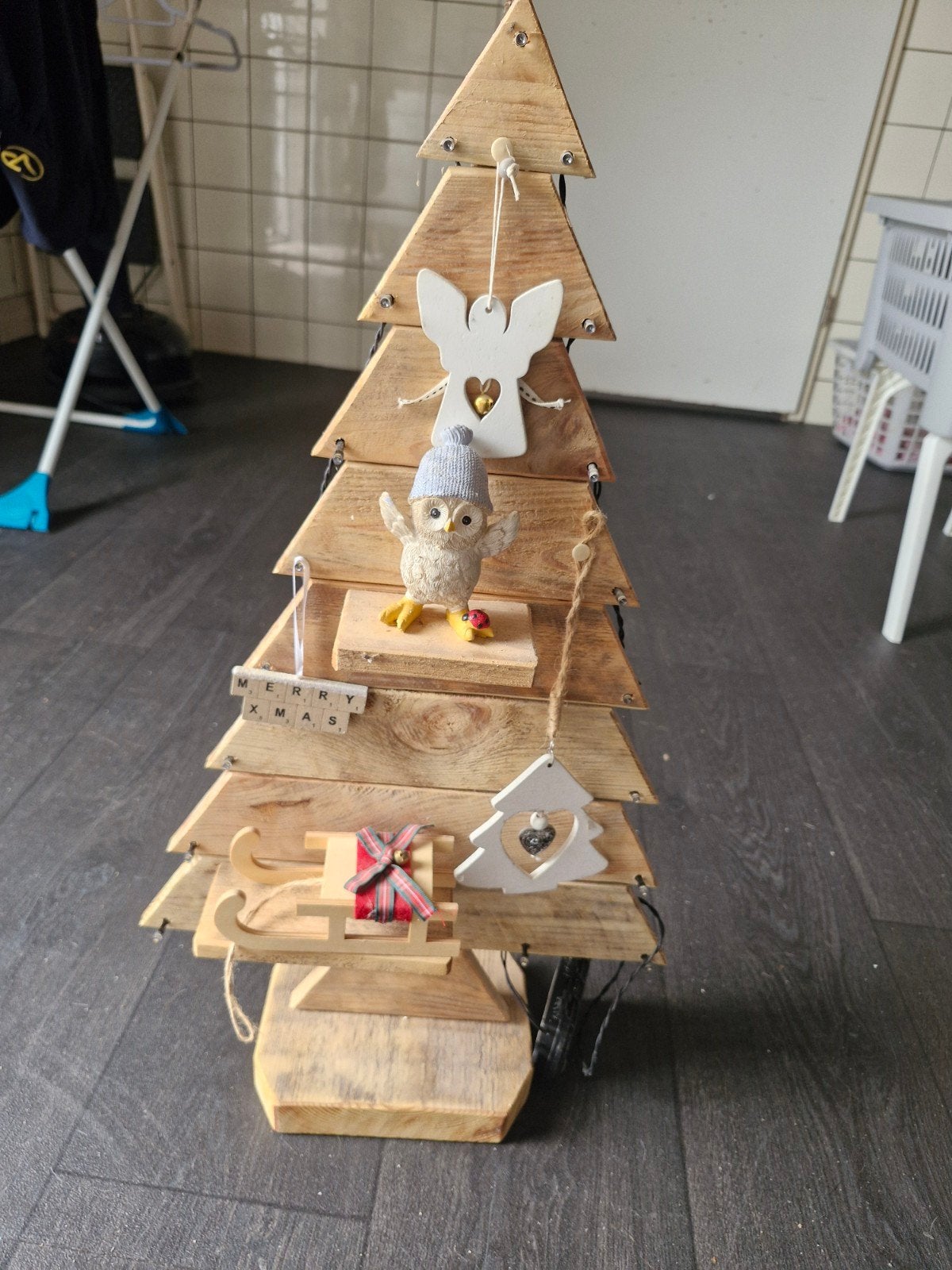 houten kerstboom, Diversen, Kerst, Ophalen of Verzenden