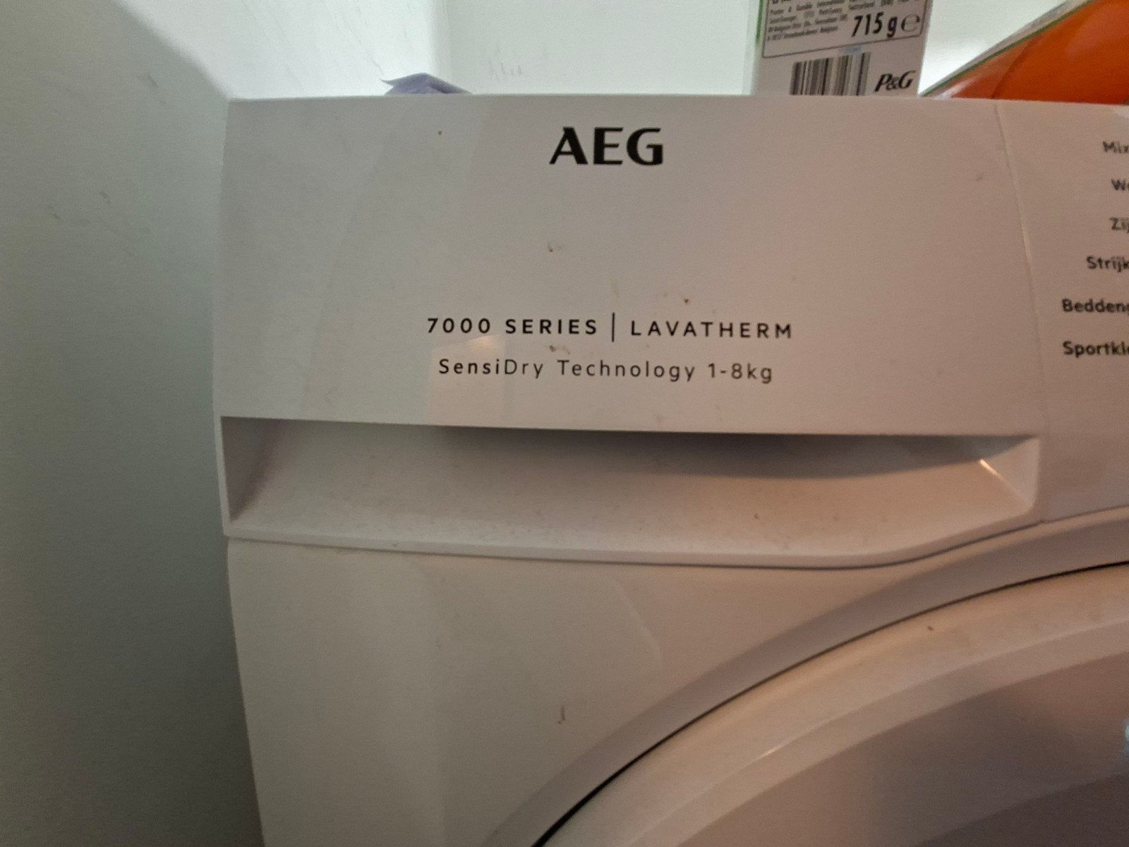 AEG droger, Ophalen, Gebruikt, Inbouw, 45 tot 60 cm