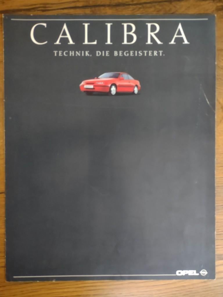 Opel Calibra folder, Ophalen of Verzenden, Gelezen, Opel