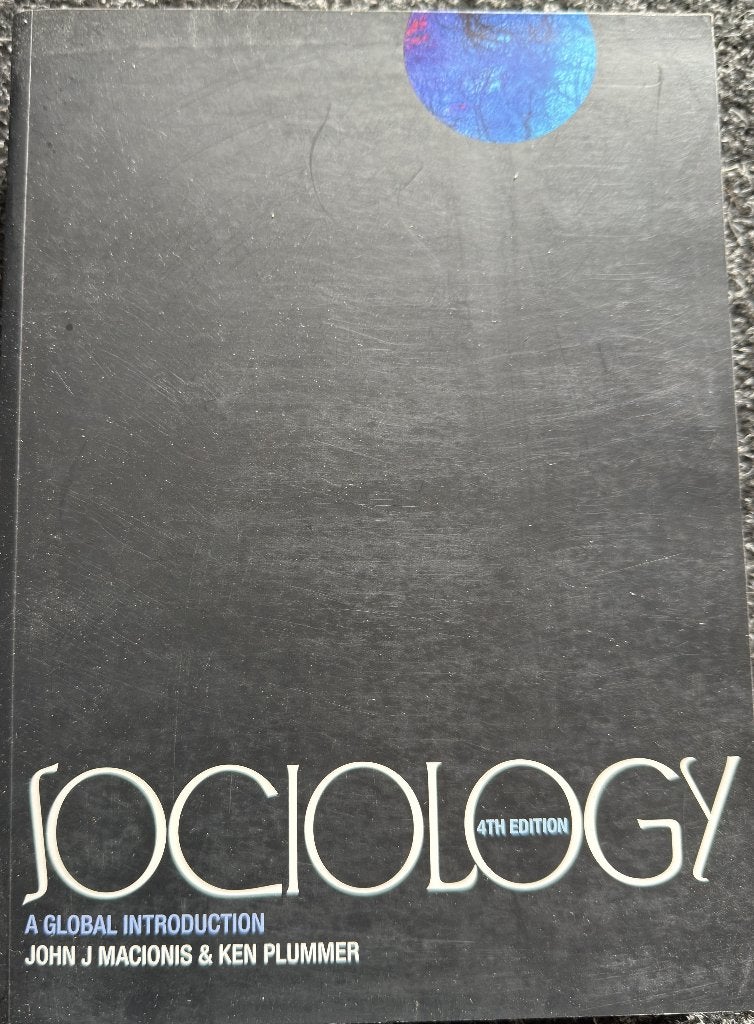 Sociology 4e editie, Boeken, Beta, J. J Macionis & K. Plummer, Nieuw, HBO