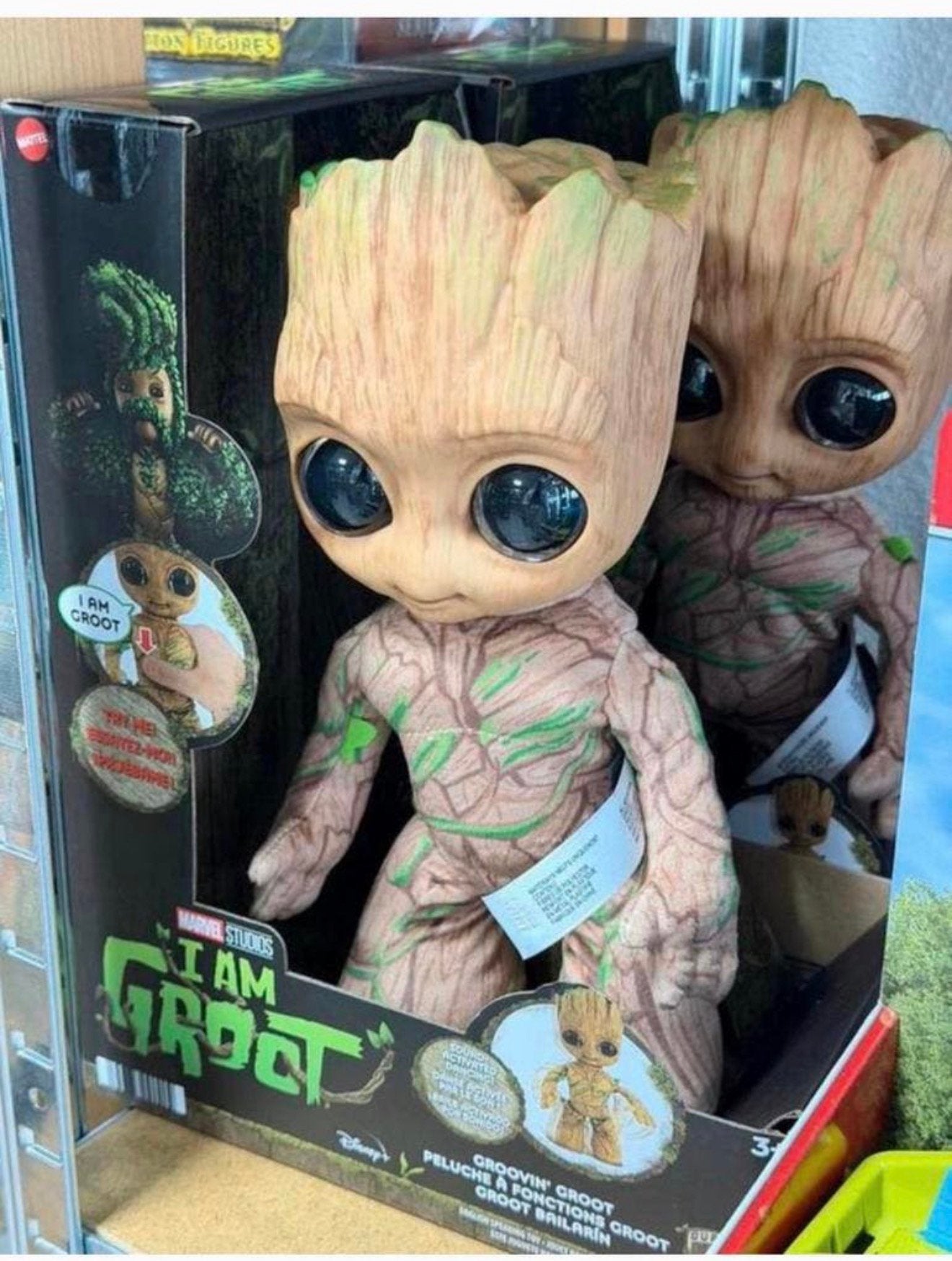 Marvel Studios I Am Groot Knuffel - Dansende en Pratende pop, Actiefiguur of Pop, Nieuw, Ophalen of Verzenden, H