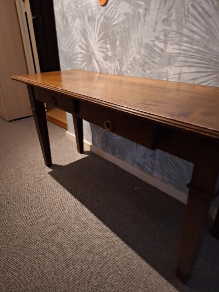 Houten sidetable met lades, handgemaakt, Ophalen, 25 tot 50 cm, Rechthoekig, 100 tot 150 cm