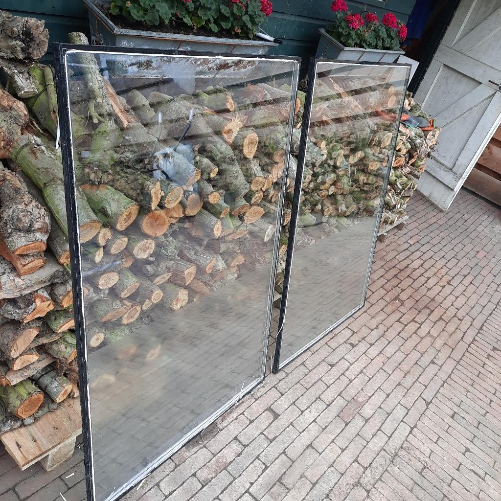Dubbel glas, Doe-het-zelf en Verbouw, Kozijnen en Schuifpuien, Overige materialen, Gebruikt, Raamkozijn, Inclusief glas