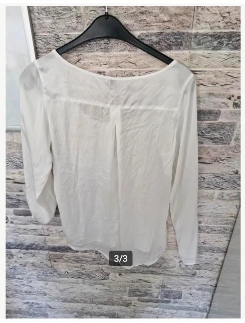 Witte blouse Maat M h3, Maat 38/40 (M), Winck jeans, Wit, Onbekend