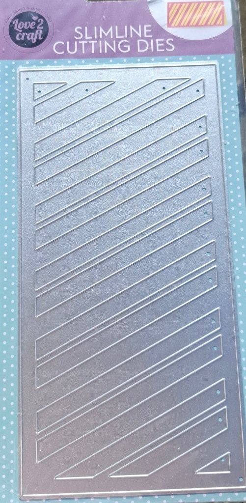 Cutting Dies nr 45 Slimline Diagonaal Strepenpatroon NIEUW, Onbekend@voorbeeld.com, Nieuw, Ophalen of Verzenden, Overige thema's
