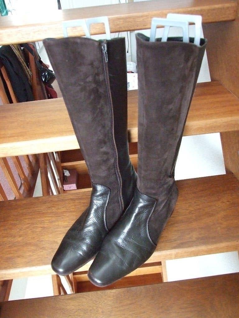 Zeer nette bruine leer/suede Picardi laarzen maat 6 1/2, Kleding | Dames, Hoge laarzen, Bruin, Ophalen of Verzenden, Zo goed als nieuw