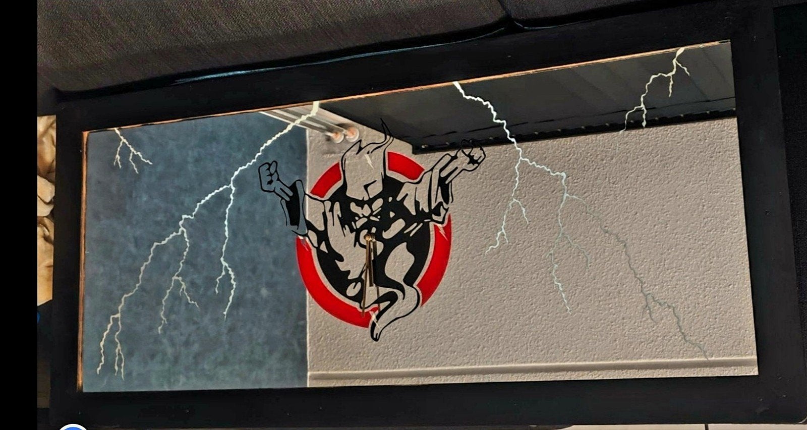 TUnieke custom-made Thunderdome spiegelklok, Ophalen of Verzenden
