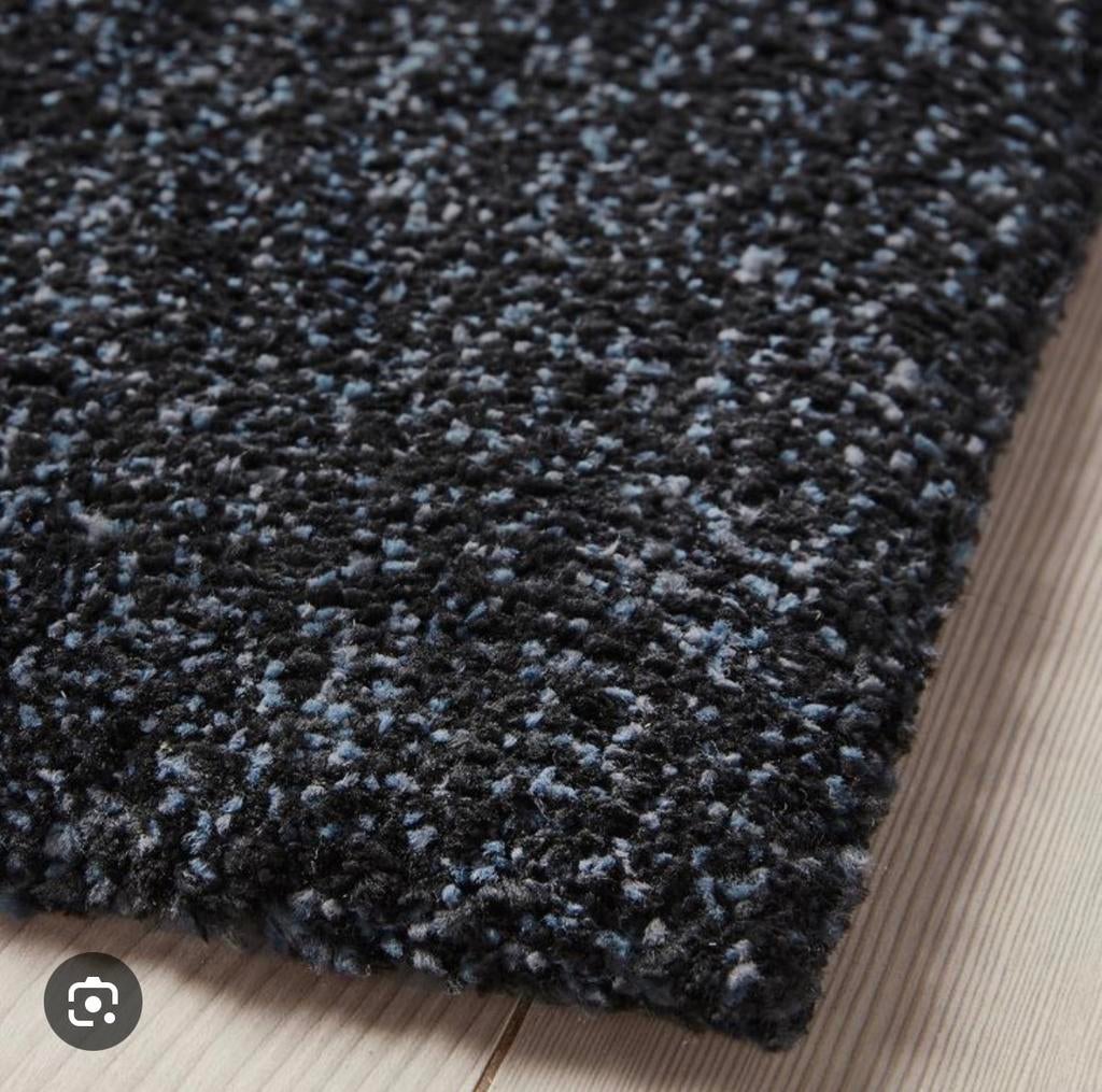 IKEA Tyvelse Vloerkleed Donkergrijs/ ikea rug  - 133cmx195cm, Huis en Inrichting, Stoffering | Tapijten en Kleden, Gebruikt, 100 tot 150 cm