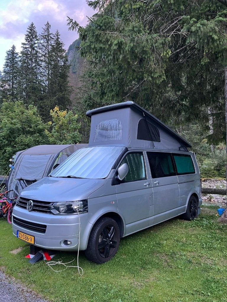 VW T5 L1H2 buscamper - multifunctioneel, Volkswagen, Particulier, Reservewiel, 5 tot 6 meter