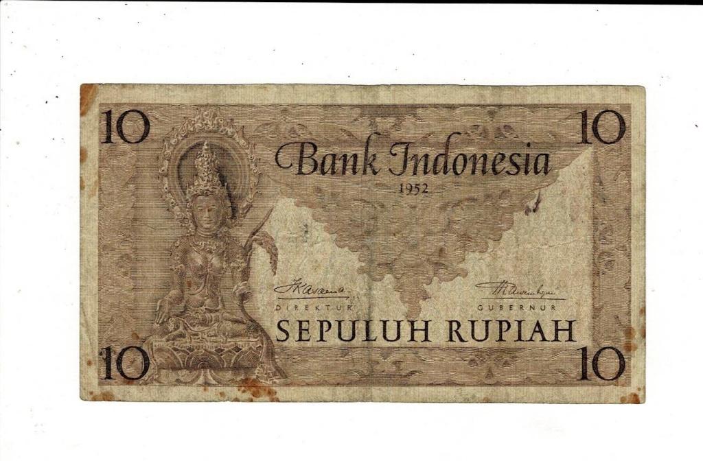 Indonesia, 10 rupiah 1952, Verzenden, Zuidoost-Azië
