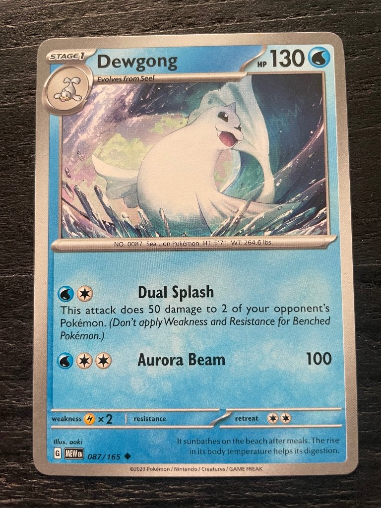 Dewgong #87, Ophalen of Verzenden, Nieuw, Losse kaart