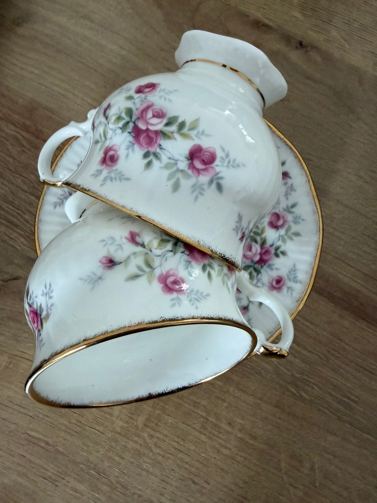 2 x kop en schotel Elisabethan, Ophalen