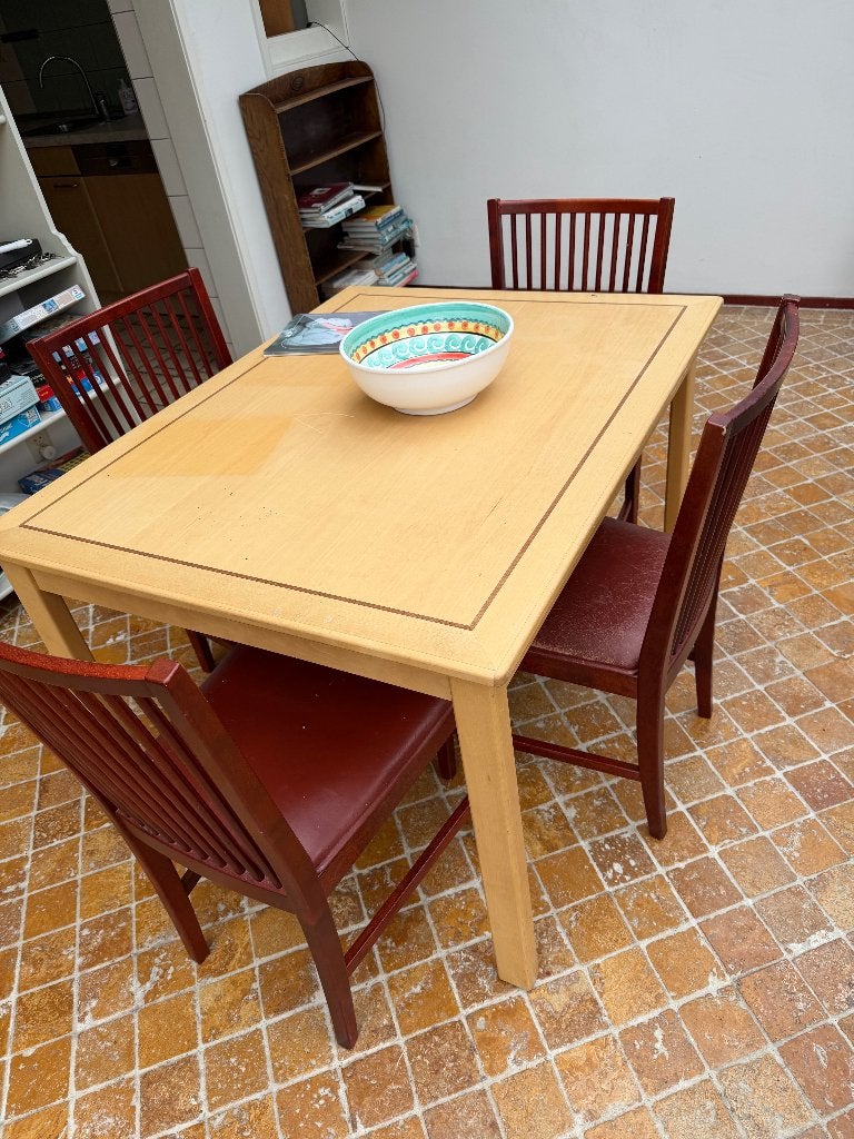 Ikea uitklapbare eettafel, Huis en Inrichting, Ophalen, Gebruikt, 50 tot 100 cm, Vijf personen of meer