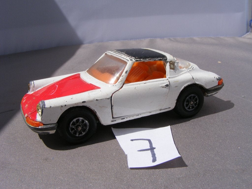 Porsche 911S targa Corgi Toys Polizei incompleet (7), Ophalen of Verzenden, Gebruikt, Auto, Corgi