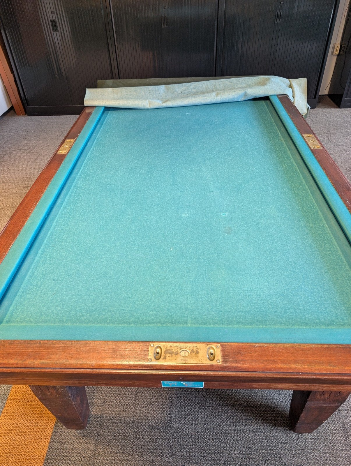 Antieke Biljarttafel - Biljartfabriek Wilhelmina Amsterdam, Ophalen of Verzenden