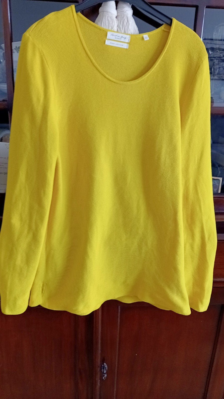Christian Berg shirt.42, Verzenden, Geel, Maat 42/44 (L), Zo goed als nieuw