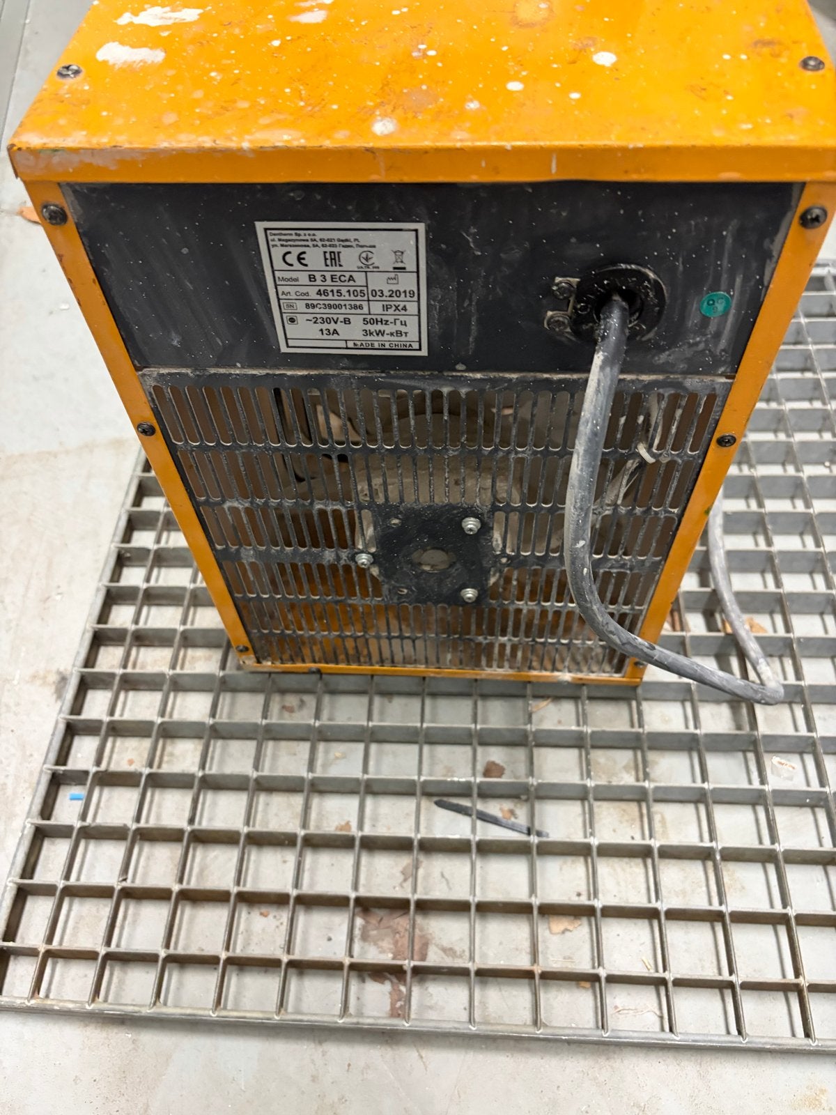 Master B3 ECA elektrische kachel 3kW, 30 tot 80 cm, Gebruikt, Kachel, Minder dan 60 cm