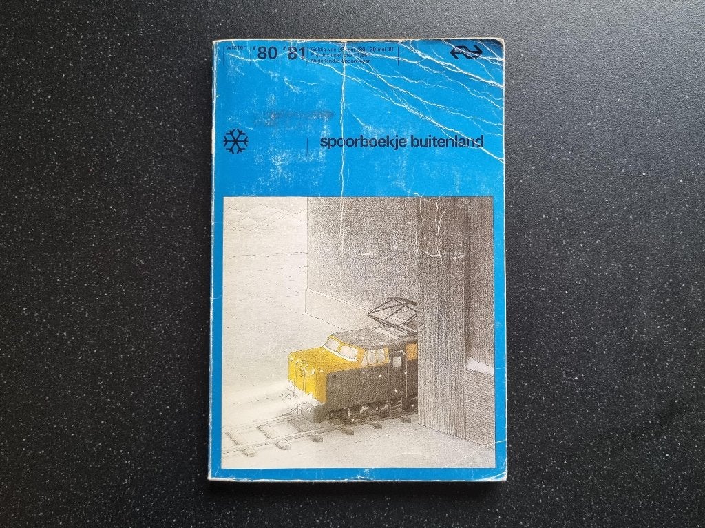 Spoorboekje buitenland 80-81, Verzamelen, Verzenden, Gebruikt, Trein, Boek of Tijdschrift