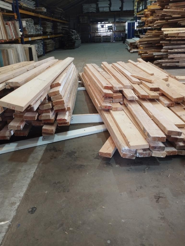 Vuren houten balken, Tuin en Terras, Palen, Balken en Planken, Balken, 250 cm of meer, Ophalen