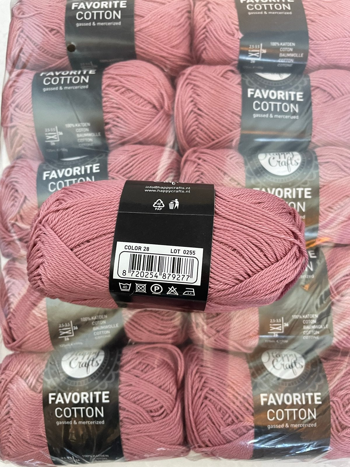 Happy Crafts Favorite Cotton - Kleur 28 (Roze), -, Breien of Haken, -, Nieuw