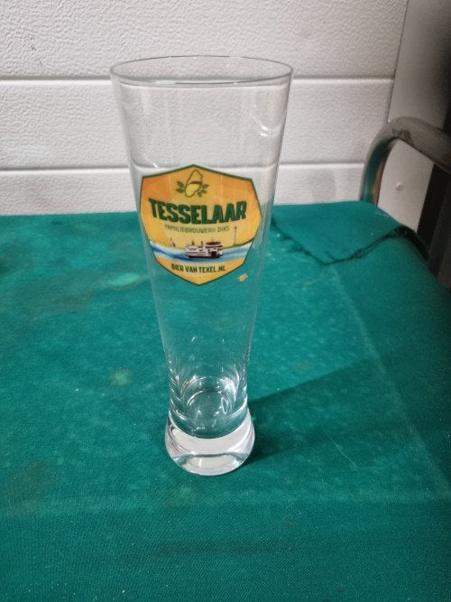 bierglas tesselaar glas, Verzamelen, Ophalen of Verzenden, 'T Olde Gre-j, Info@toldegrej.nl, Endepoelstraat 20f Didam