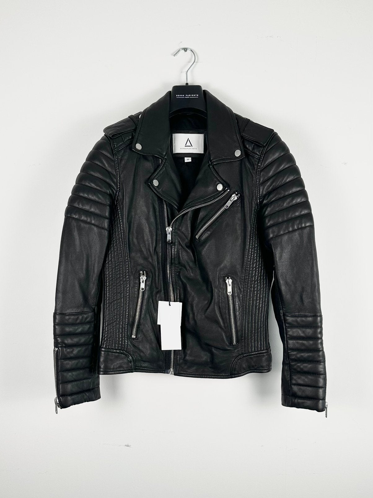 Serge Pariente biker jacket M, Maat 48/50 (M), Zwart, Nieuw, Ophalen of Verzenden