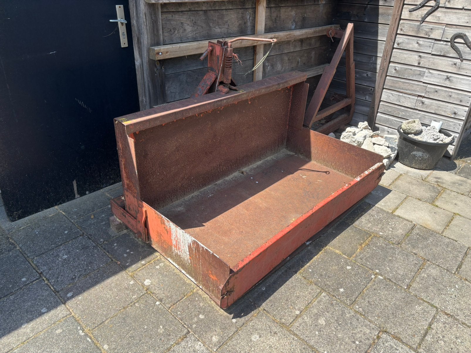 Te koop: Transportbak achter tractor, Ophalen, Gebruikt, Metaal