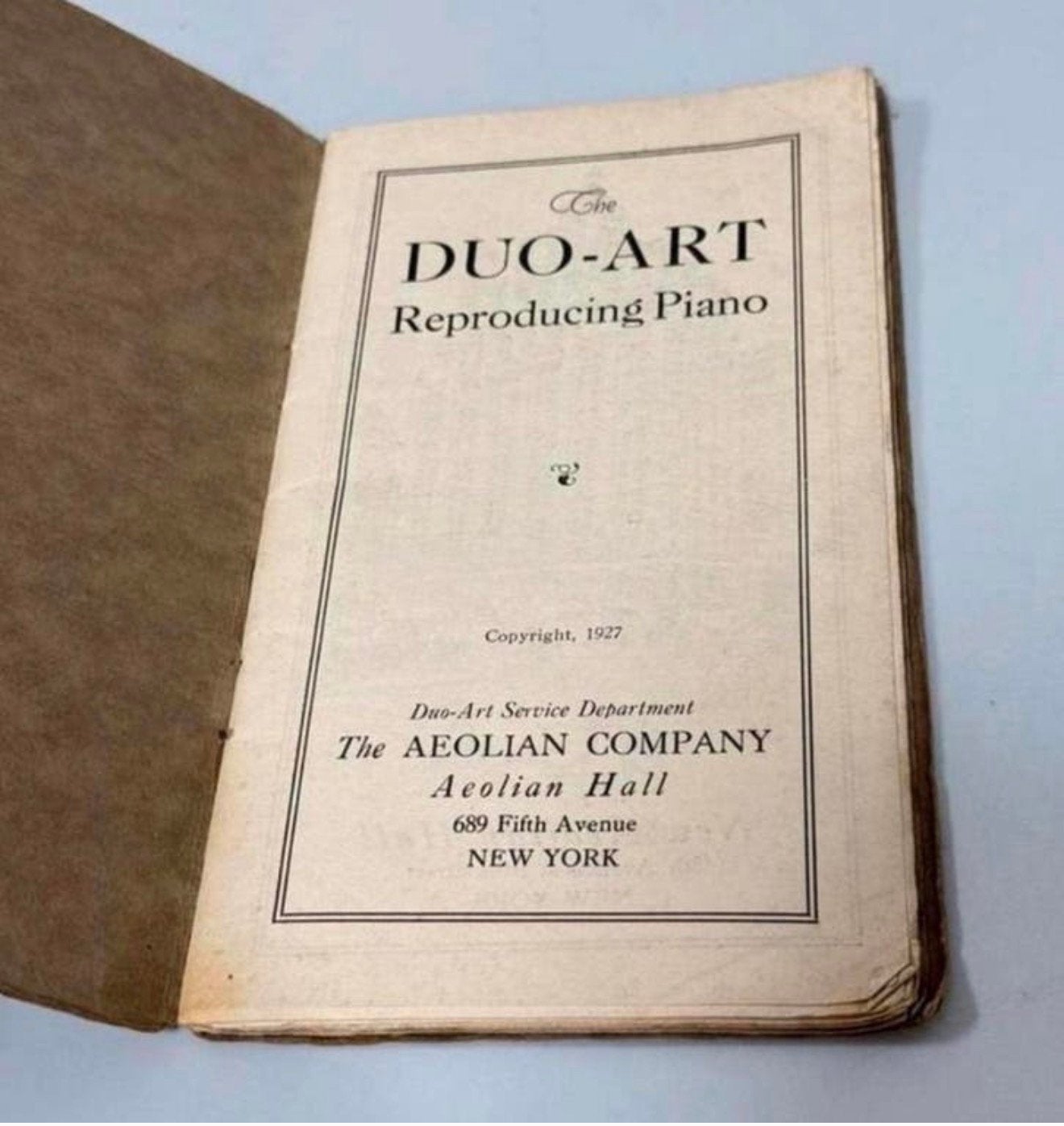 The Duo-Art reproducing piano vintage 1927 The Aeolian Co, Antiek en Kunst, Antiek | Boeken en Bijbels, Ophalen of Verzenden