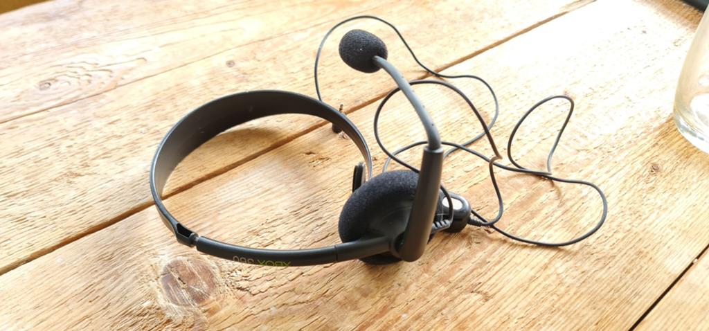Xbox 360 Headset - Origineel Microsoft, Spelcomputers en Games, Spelcomputers | Xbox | Accessoires, Ophalen of Verzenden, Gebruikt
