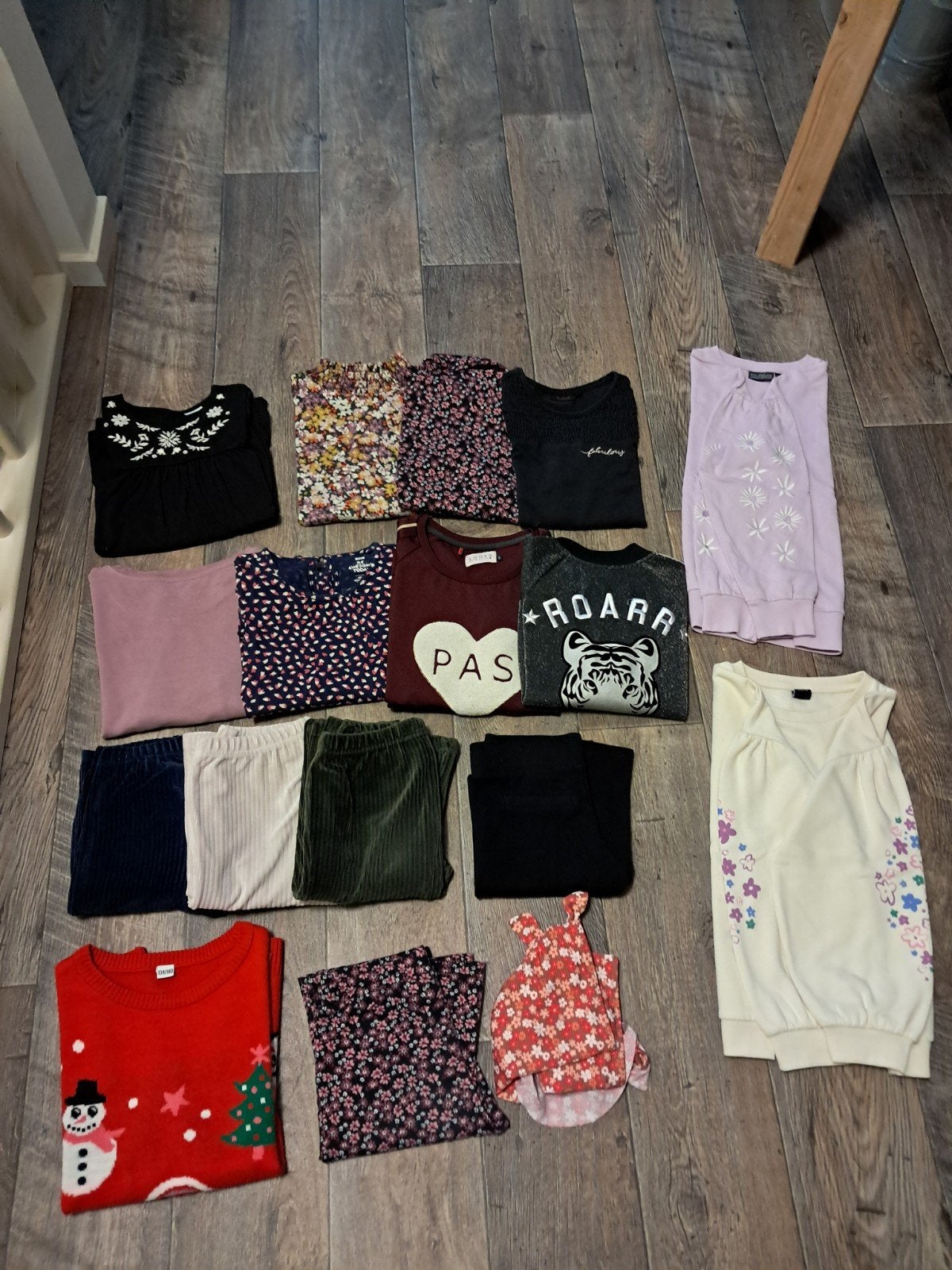 Winterkleding meisjes maat 134/140 - Truien, vesten, broeken, Ophalen of Verzenden, Gebruikt, Maat 134