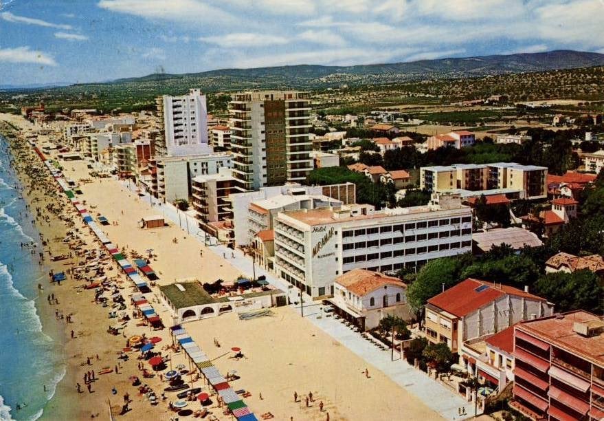 Calafell - panorama, Ophalen of Verzenden, 1960 tot 1980, Gelopen, Spanje