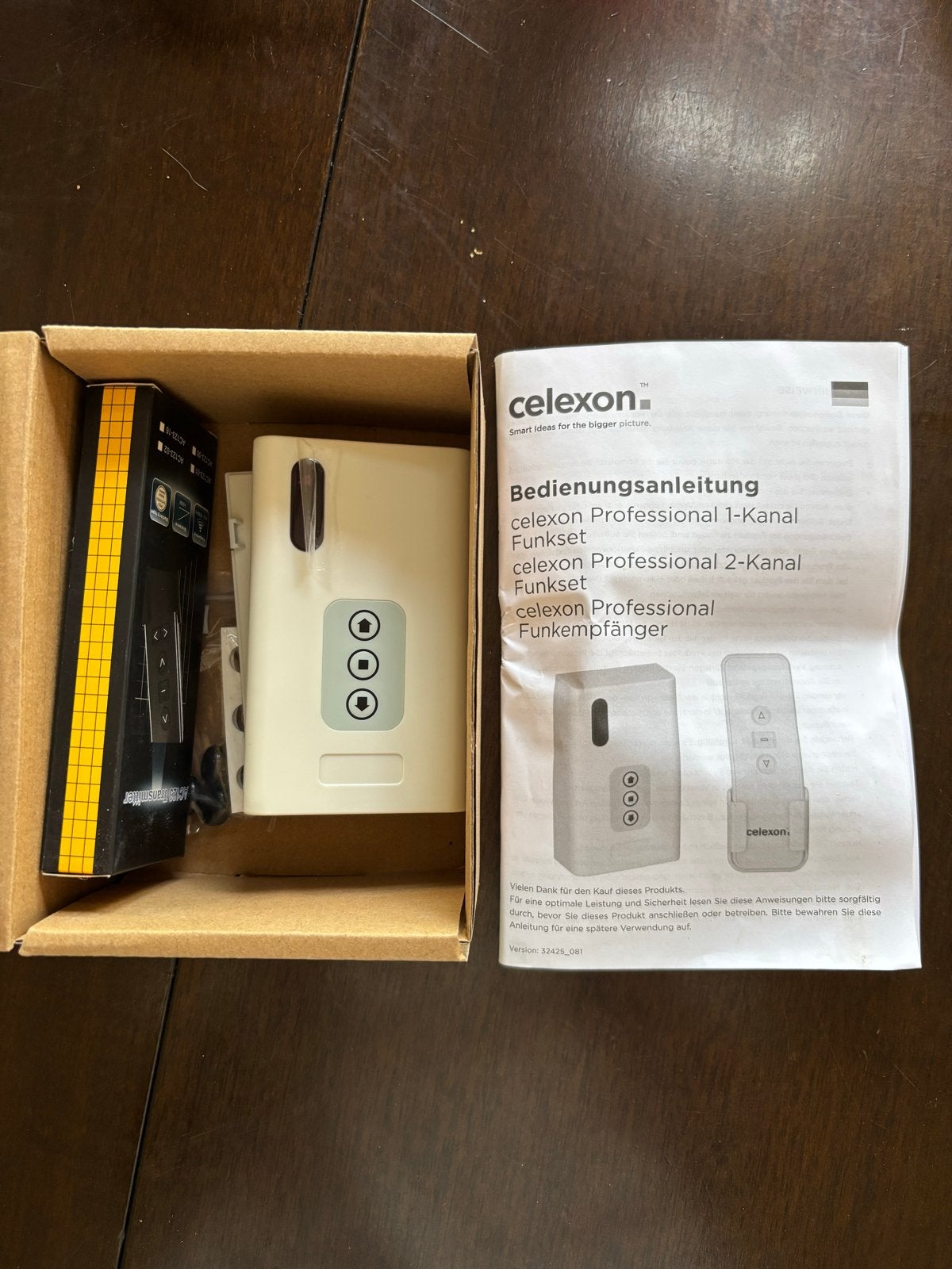 Celexon Professional 1-Kanaals Radio Afstandsbediening Set, Ophalen of Verzenden, Nieuw, Beamerafstandsbediening