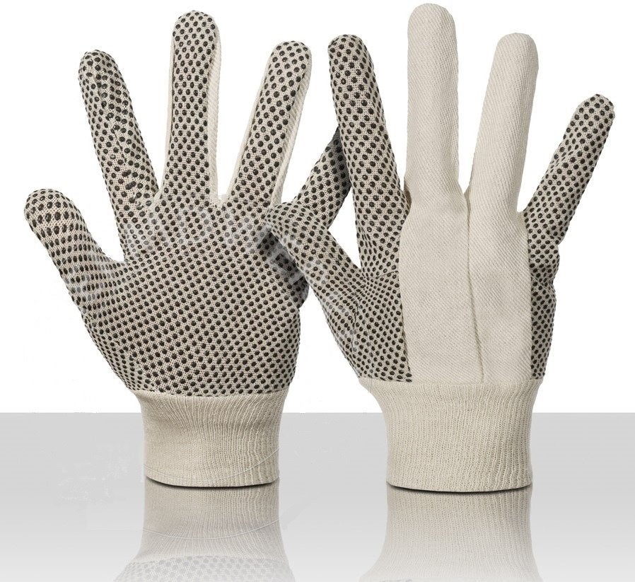 4 paar Werkhandschoenen, Katoen, AntiSlip, Verzenden, Nieuw