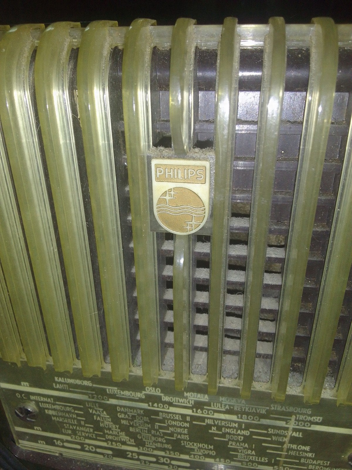 Vintage Philips Bakelieten Radio - Jaren '50, Ophalen of Verzenden
