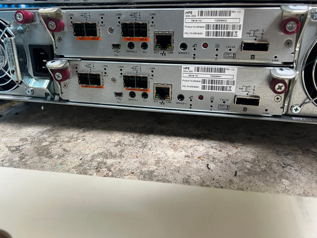 HPE MSA 2040 Dual SAS Storage Array, Gebruikt, SAS, Server, HDD