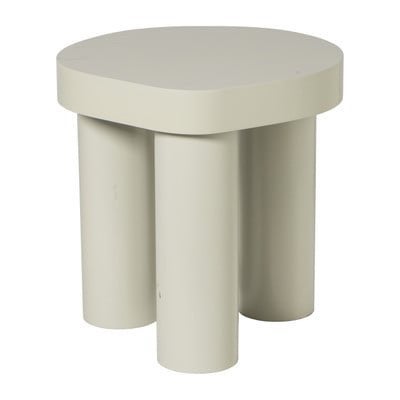 Bijzettafel Karlstad klein - ø40x40 cm - grijs, Ophalen of Verzenden, Zo goed als nieuw, Rond, Minder dan 55 cm