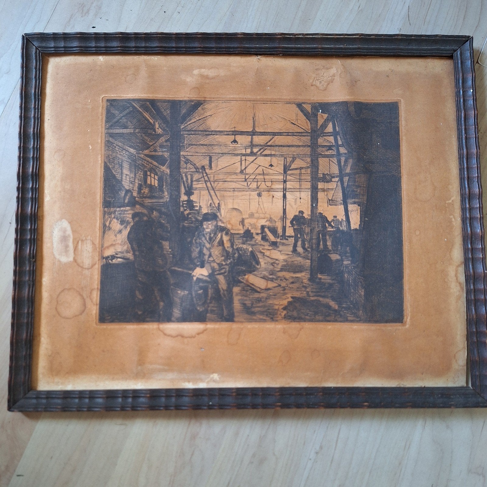 Jubileum-ets van J. Sluyters Jr. voor De Plaatwellerij, Ophalen, Dagelijks leven, 1900 - 1949, Met tekst