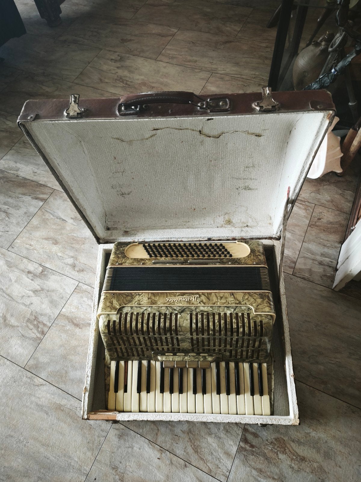 accordeon, Muziek en Instrumenten, Ophalen of Verzenden, Gebruikt, 80-bas, Weltmeister