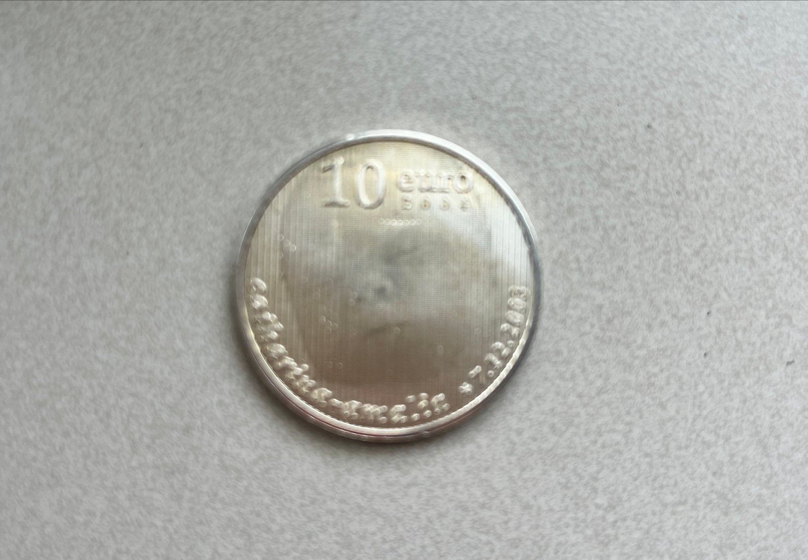Zilveren 10 Euro Munt Nederland 2003 Catharina Amalia, Koningin Beatrix, Zilver, Euro's, Ophalen of Verzenden