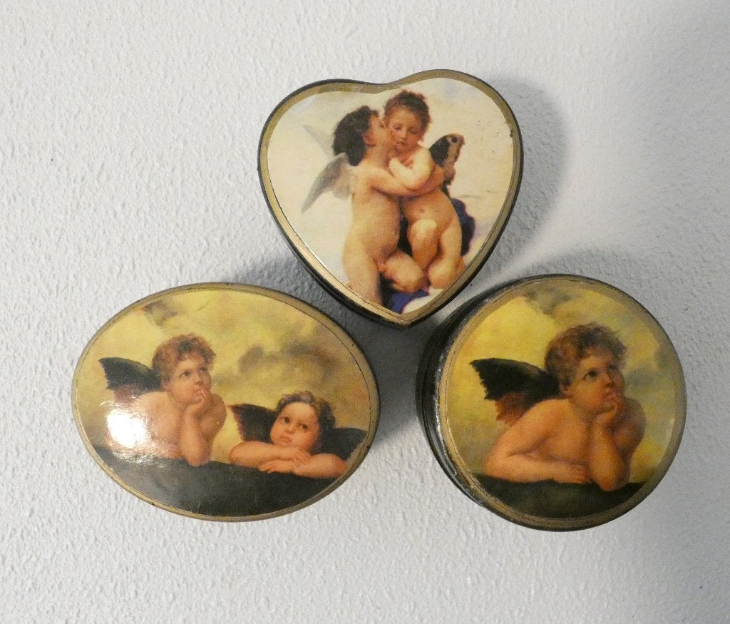 3x (pillen) doosje met engeltje [1714-C], Verzamelen, Religie, Ophalen of Verzenden