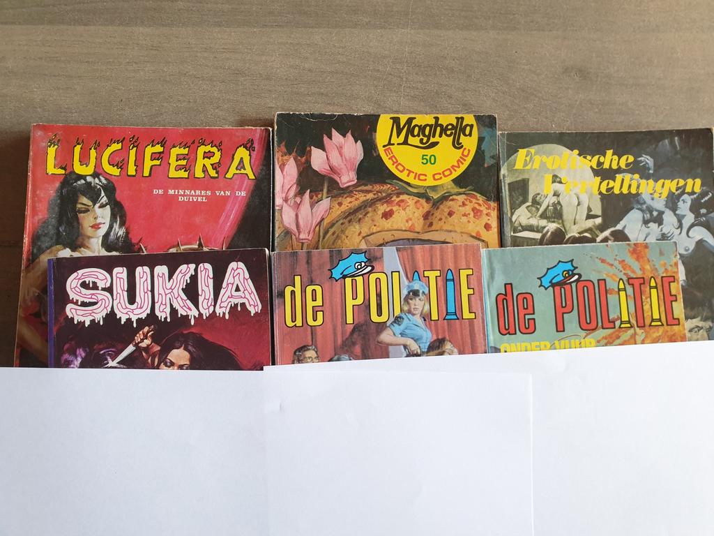 Lucifera TaBoe de politie maghella sombrero enz gevraagd, Boeken, Stripboeken, Meerdere stripboeken, Ophalen of Verzenden, Zo goed als nieuw