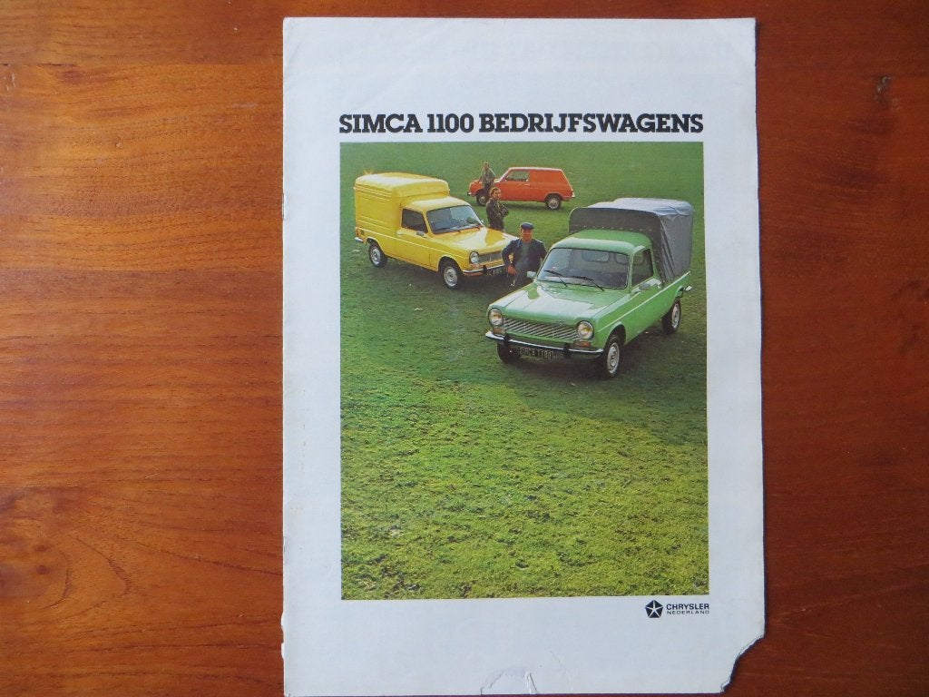 Simca 1100 Bedrijfswagens (aug. 1977), Ophalen of Verzenden, Gelezen, Overige merken