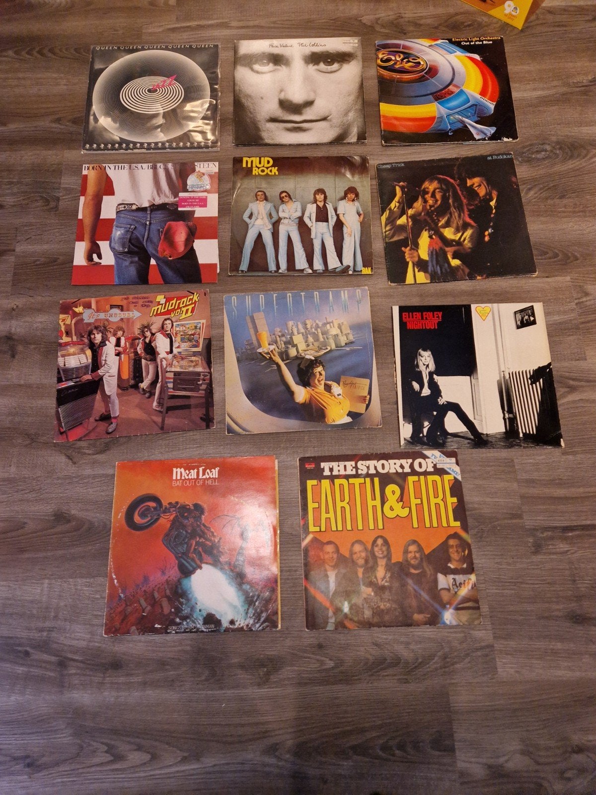 11 lp's o.a phil collins queen elo bruce springsteen  supert, Ophalen of Verzenden, Gebruikt, 12 inch, Poprock