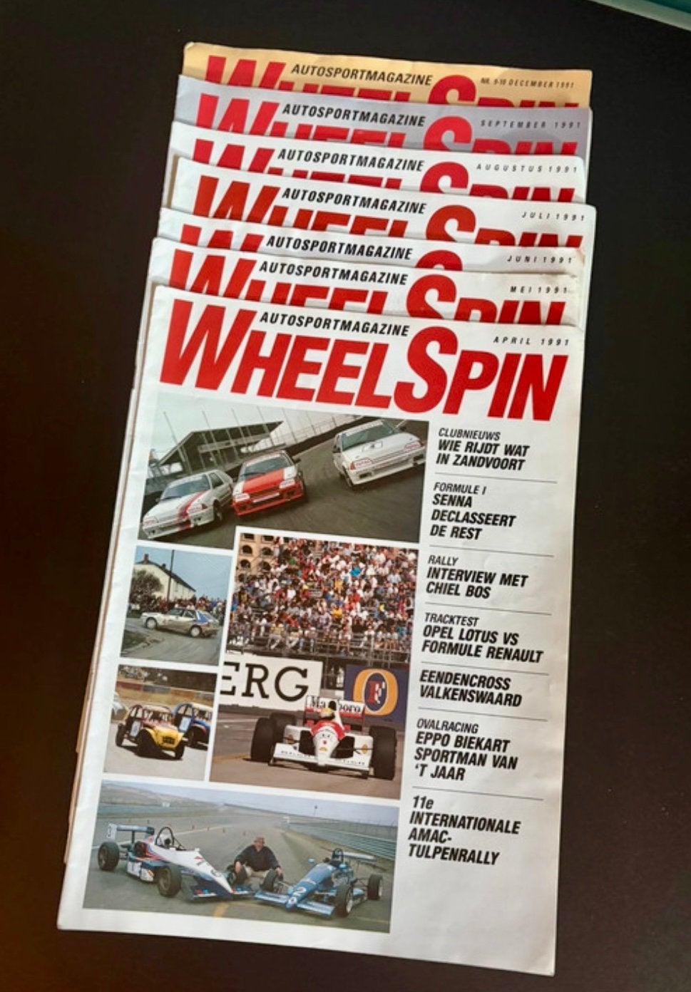 Vintage WheelSpin Autosportmagazines 1991 (Set van 7), Boeken, Ophalen of Verzenden, Zo goed als nieuw