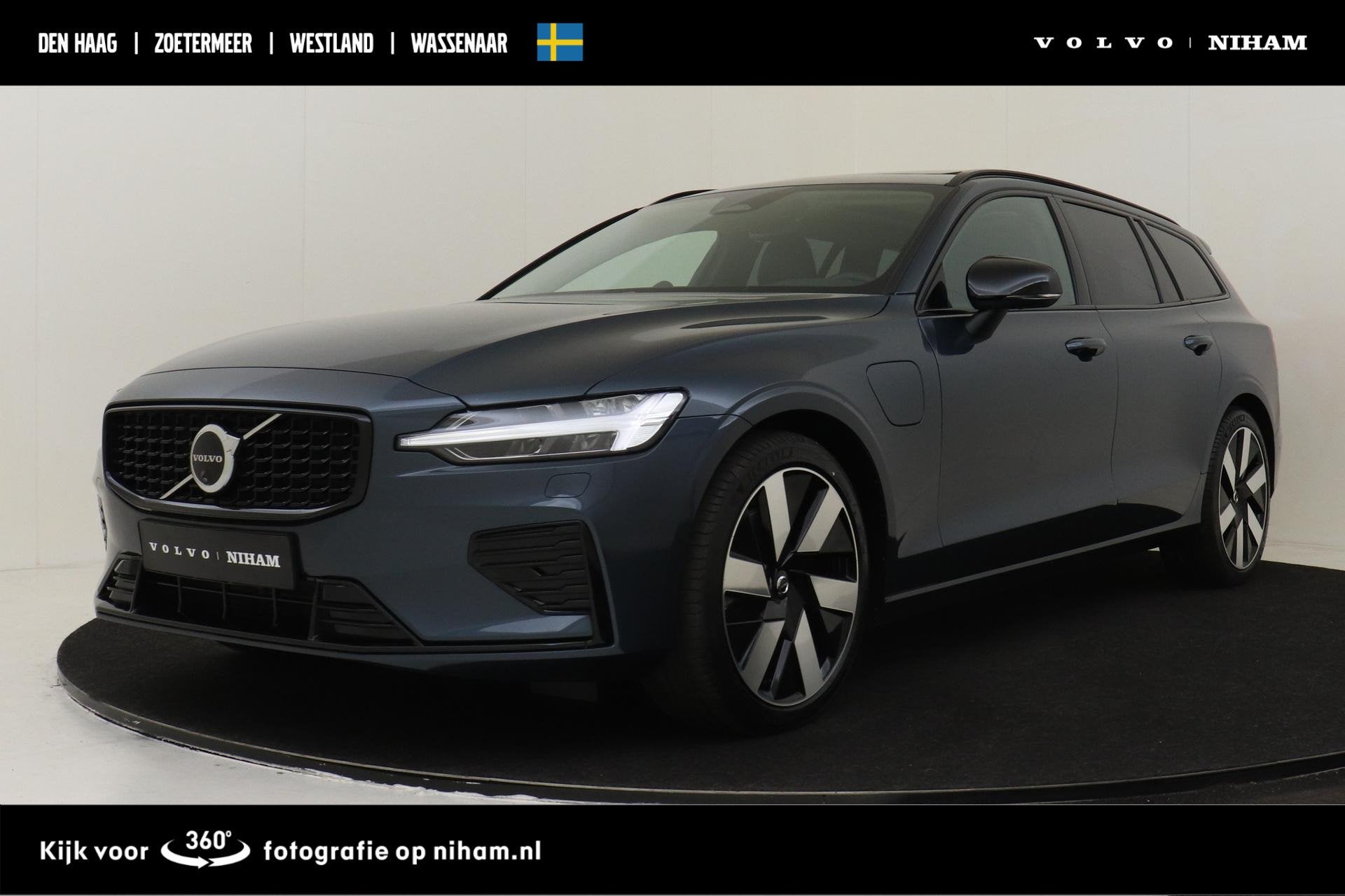 Volvo V60 T8 PLUG-IN HYBRID AWD ULTRA DARK *FULL OPTIONS!* -, Automaat, 12 maanden, Gebruikt, Euro 6