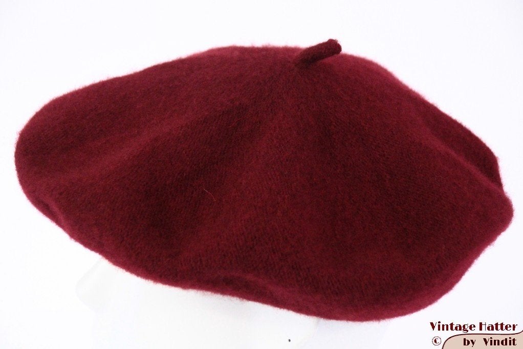 kleine Alpino Baret bordeaux rood geweven 52-56 NIEUW, 134 t/m 140, Meisje, Nieuw, Ophalen of Verzenden