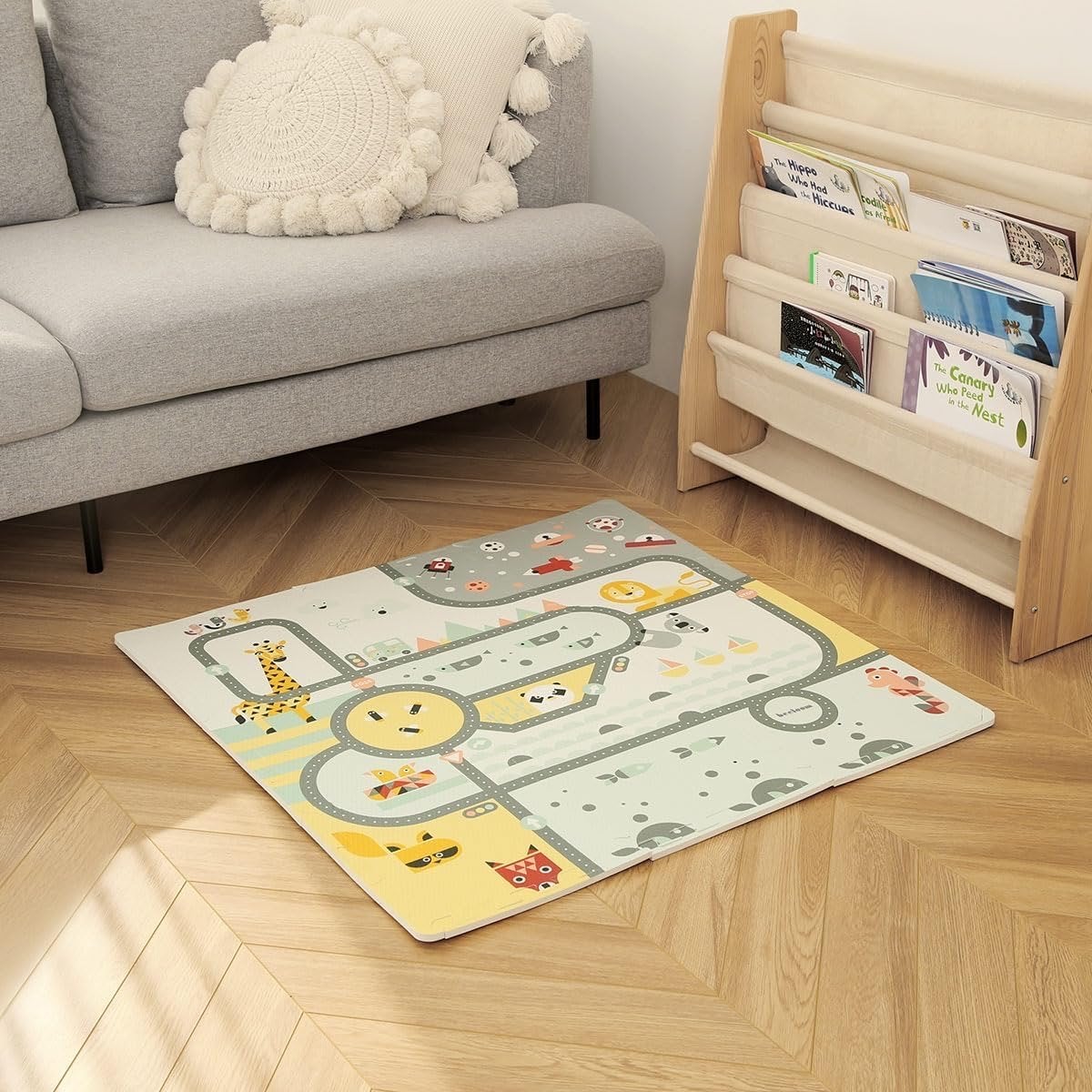 Foam Speelmat Explorer Beeloom/Lalaloom - 90,5x90,5 CM, Ophalen of Verzenden, Zo goed als nieuw, Speelkleed
