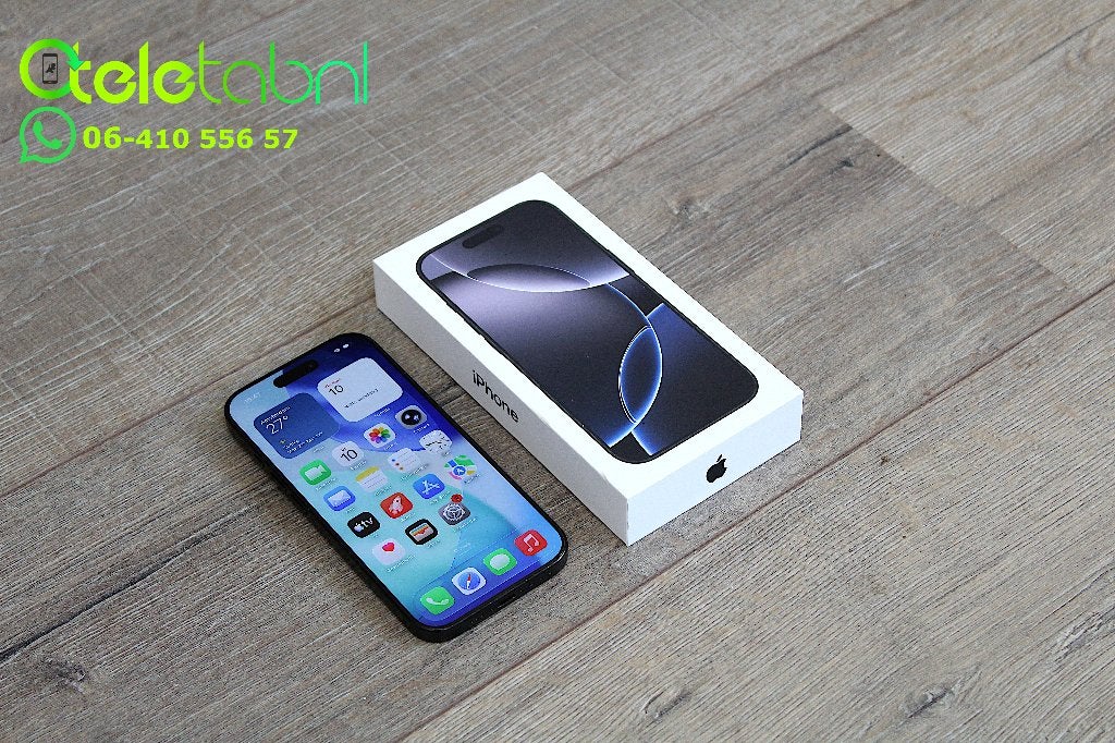 iPhone 16 Pro - 256GB - Zwart Titanium | Compleet | Batt 93%